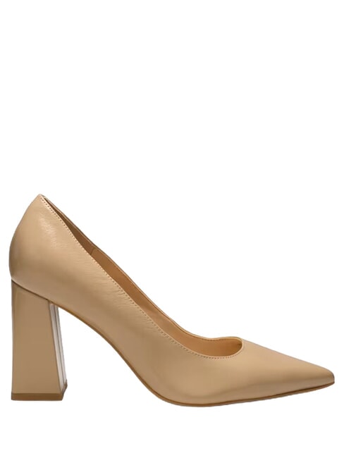 BARCHIE Pantofi cu toc &icirc;nalt din piele BEIGE - Pantofi femei