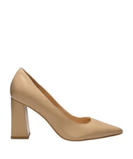 GUESS BARCHIE Pantofi cu toc &icirc;nalt din piele BEIGE - Pantofi femei - 2