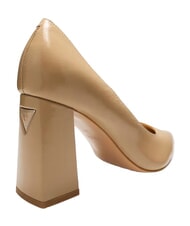 GUESS BARCHIE Pantofi cu toc &icirc;nalt din piele BEIGE - Pantofi femei - 4