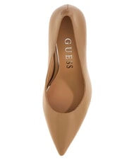 GUESS BARCHIE Pantofi cu toc &icirc;nalt din piele BEIGE - Pantofi femei - 5