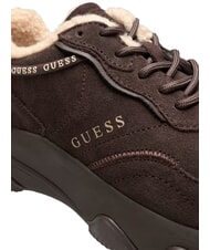 GUESS MICOLA3 Adidași din piele maro - Pantofi femei - 6