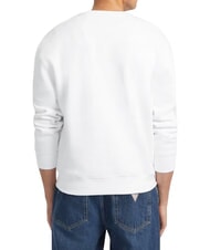 GUESS JEANS REGULAR AMERICAN Hanorac cu guler rotund alb purpuriu - hanorace - 4