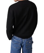 GUESS JEANS REGULAR AMERICAN Hanorac cu guler rotund jetbla - hanorace - 2