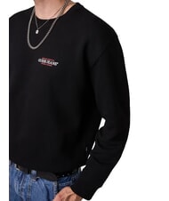GUESS JEANS REGULAR AMERICAN Hanorac cu guler rotund jetbla - hanorace - 3