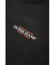 GUESS JEANS REGULAR AMERICAN Hanorac cu guler rotund jetbla - hanorace - 6