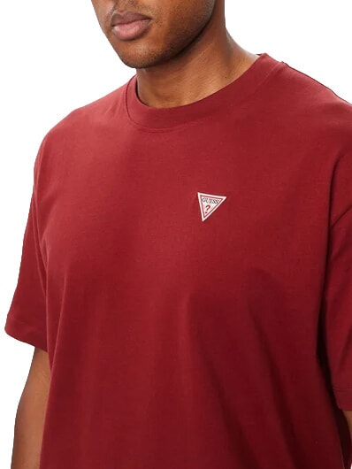 MINI TRIANGLE Tricou de bumbac roșu de vie - tricou