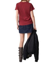 GUESS JEANS TRIANGLE Tricou de bumbac roșu de vie - tricou - 2