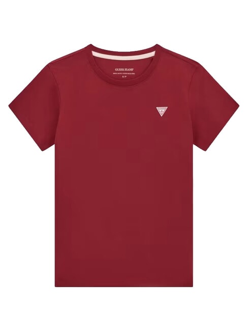 TRIANGLE Tricou de bumbac roșu de vie - tricou