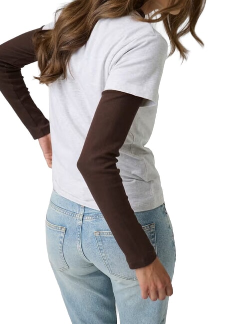 CHERRY REGULAR Tricou cu m&acirc;necă scurtă gj lt gri heather - tricou