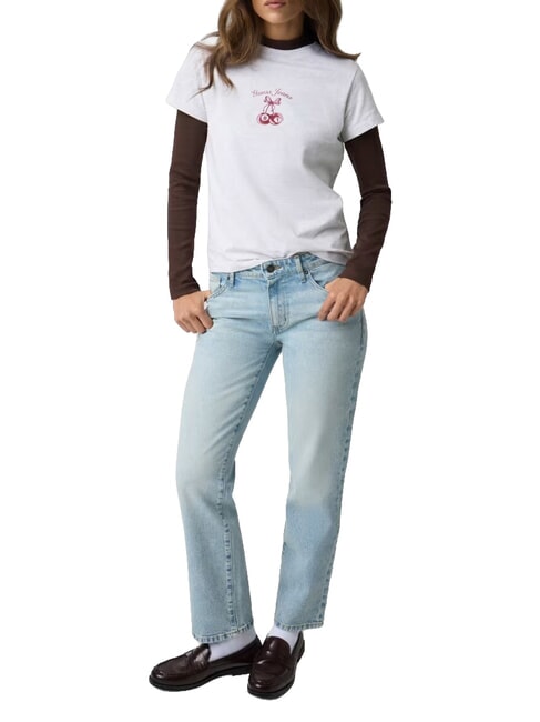 CHERRY REGULAR Tricou cu m&acirc;necă scurtă gj lt gri heather - tricou