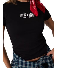 GUESS JEANS PRINT SLIM Tricou slim fit cu m&acirc;necă scurtă jetbla - tricou - 4