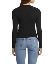 GUESS JEANS SLIM LOGO EMBOSSED Tricou cu m&acirc;necă lungă - tricou