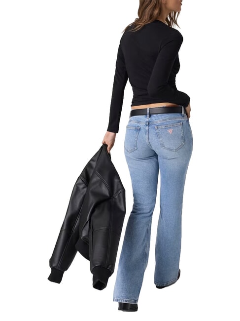 SLIM LOGO EMBOSSED Tricou cu m&acirc;necă lungă jetbla - hanorace