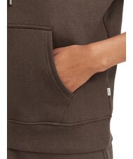 GUESS JEANS REGULAR MINI Hanorac cu gluga cafea neagră - Hanorace pentru femei - 5