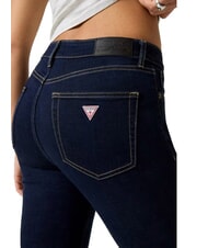 GUESS JEANS HIGH RISE Blugi skinny &icirc;n &icirc;ntuneric clătiți strălucire - Jeans - 4