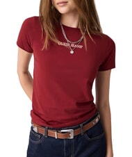 GUESS JEANS SLIM LOGO Tricou stretch slim fit roșu de vie - tricou - 4