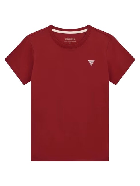 SLIM LOGO Tricou stretch slim fit roșu de vie - tricou