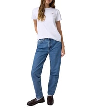 GUESS JEANS TRIANGLE Tricou de bumbac alb purpuriu - tricou - 3