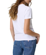 GUESS JEANS TRIANGLE Tricou de bumbac alb purpuriu - tricou - 2