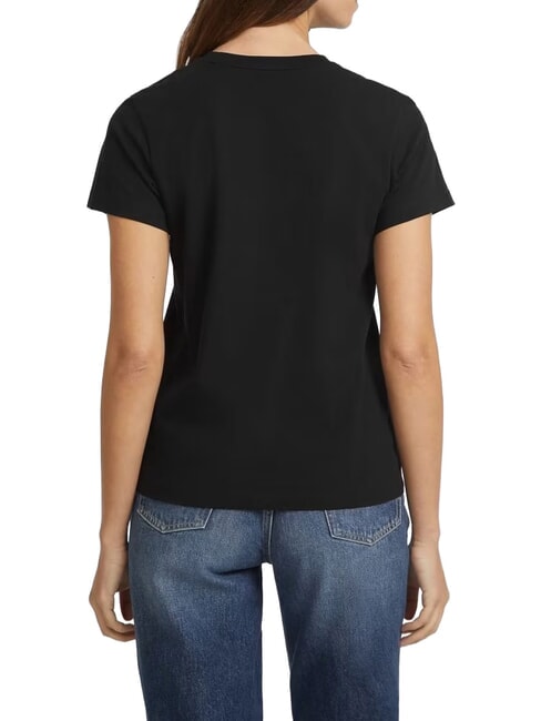 TRIANGLE Tricou de bumbac jetbla - tricou