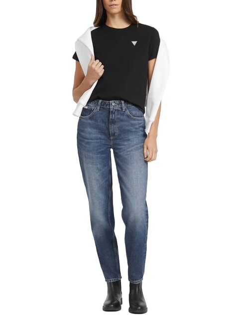 TRIANGLE Tricou de bumbac jetbla - tricou