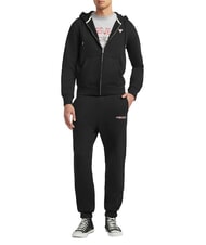 GUESS JEANS EMBRO Hanorac cu gluga jetbla - hanorace - 3