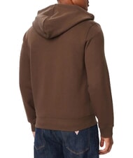 GUESS JEANS SLIM MINI Hanorac cu fermoar cafea neagră - hanorace - 2