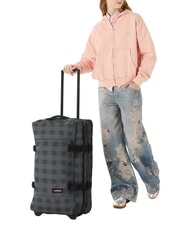 EASTPAK TRANVERZ M Troller mediu gri &icirc;n carouri - Trolere semirigide - 5