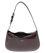 FURLA MARGOT Geantă de umăr, din piele lăcuită &icirc;nflorire de iarnă - Genți femei - 3