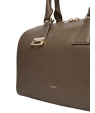 FURLA OLIVIA Geantă de m&acirc;nă cu curea de umăr gri noroios - Genți femei - 7