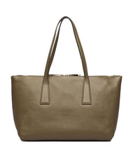 FURLA OLIVIA Geantă de cumpărături din piele gri noroios - Genți femei - 4