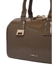 FURLA OLIVIA Geantă de m&acirc;nă din piele cu curea de umăr gri noroios - Genți femei - 5