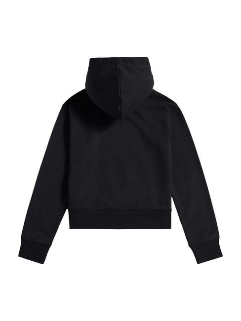 CROPPED FT Hanorac cu fermoar complet și glugă caviar nb - Hanorac pentru bebeluși