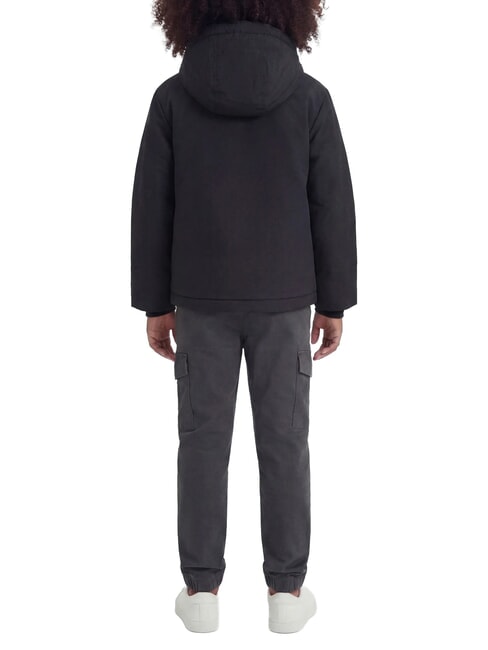 CONTRAST PUFFER Jachetă cu glugă caviar nb - Jachete pentru copii