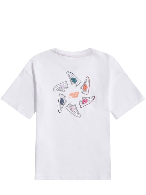 CIRCLE GRAPHIC Tricou din bumbac alb strălucitor - Tricou copil