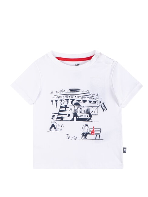 STADIUM Set bebeluș: tricou + pantaloni alb strălucitor - Treninguri pentru copii
