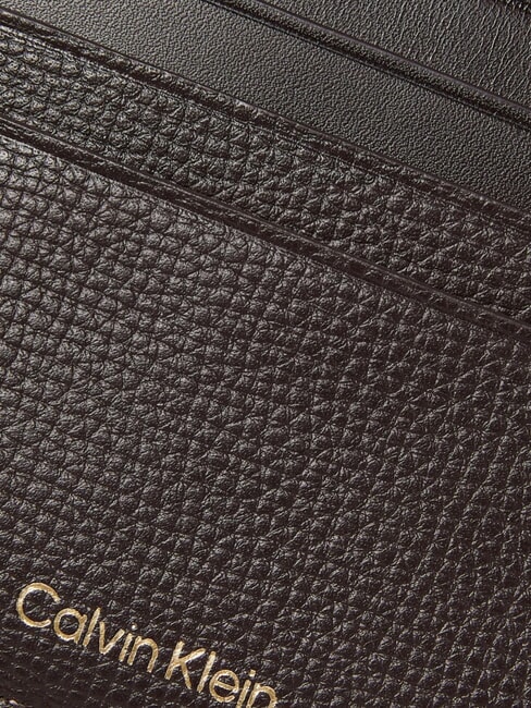 PREMIUM LEATHER Portcard plat din piele maro &icirc;nchis - Portofele bărbați
