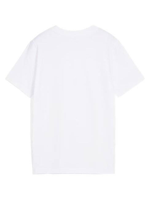 WARDROBE ESS Tricou cu m&acirc;necă scurtă, din bumbac pur alb - Tricou copil