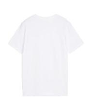 PUMA WARDROBE ESS Tricou cu m&acirc;necă scurtă, din bumbac pur alb - Tricou copil - 5