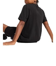 PUMA WARDROBE ESS Tricou cu m&acirc;necă scurtă, din bumbac pur negru - Tricou copil - 2