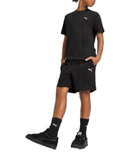 PUMA WARDROBE ESS Tricou cu m&acirc;necă scurtă, din bumbac pur negru - Tricou copil - 3
