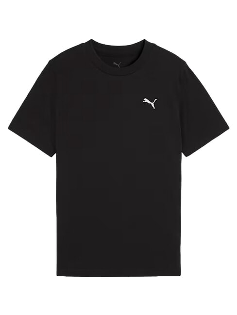 WARDROBE ESS Tricou cu m&acirc;necă scurtă, din bumbac pur negru - Tricou copil