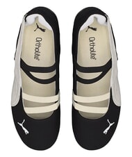 PUMA SPEEDCAT BALLET SD JR Balerine din piele negru- alb- alb cald - Pantofi pentru bebeluși - 3