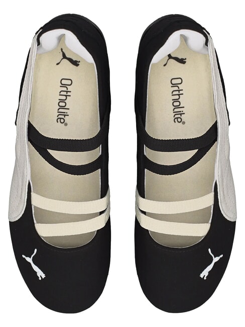SPEEDCAT BALLET SD JR Balerine din piele negru- alb- alb cald - Pantofi pentru bebeluși