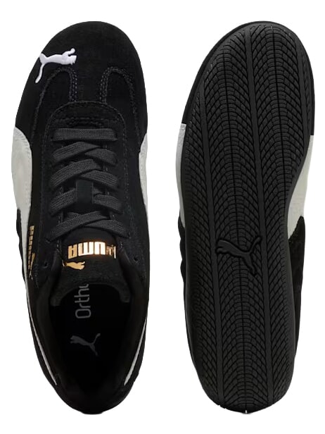 SPEEDCAT OG JR Adidași din piele alb-negru - Pantofi pentru bebeluși