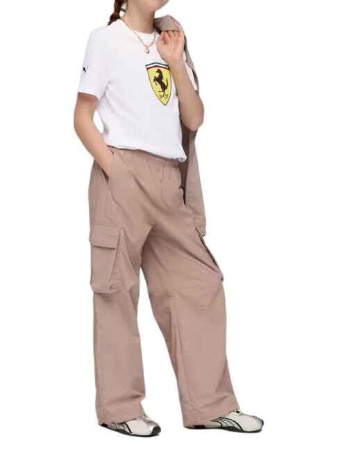 FERRARI Tricou din bumbac cu m&acirc;necă scurtă alb - Tricou copil