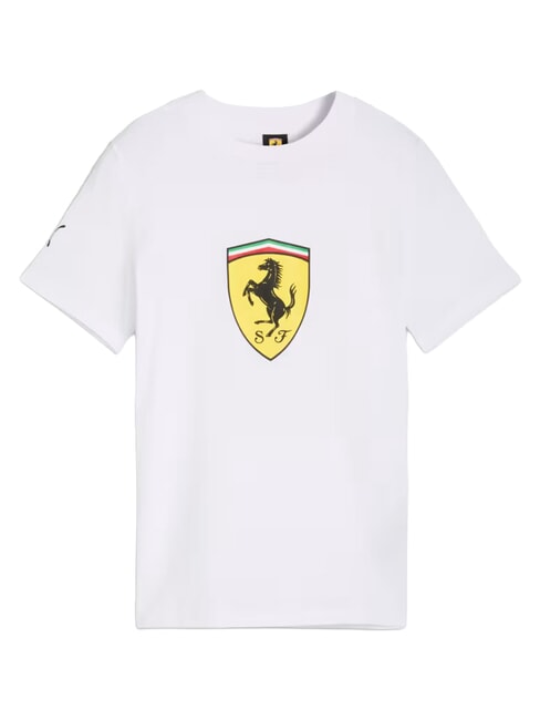 FERRARI Tricou din bumbac cu m&acirc;necă scurtă alb - Tricou copil