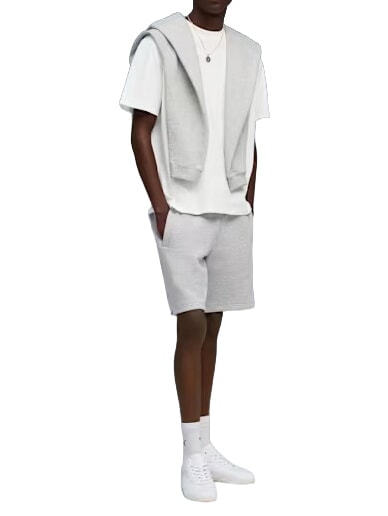 SELECT Pantaloni scurți din bumbac gri deschis heather - Pantaloni pentru copii