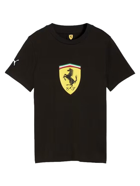 FERRARI Tricou din bumbac cu m&acirc;necă scurtă negru - Tricou copil