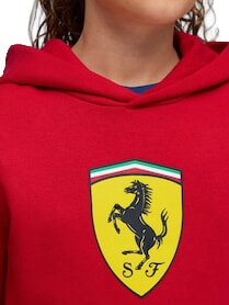FERRARI Hanorac cu gluga roșu de curse - Hanorac pentru bebeluși